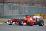 Fernando Alonso beim Shakedown des Ferrari F150