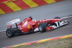 Fernando Alonso beim Shakedown des Ferrari F150