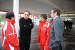 Felipe Massa, Sergio Marchionne, Fernando Alonso und Stefano Domenicali (Teamchef)