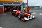 Fernando Alonso beim Shakedown des Ferrari F150