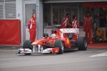 Fernando Alonso beim Shakedown des Ferrari F150