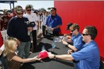 Sascha Maassen, Antonio Garcia, Paul Edwards, die Piloten vom Spirit-of-Daytona-Porsche