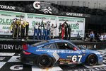 Das GT-Podium mit dem Siegerauto