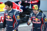 Mark Webber und Sebastian Vettel (Red Bull) 