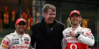Lewis Hamilton, Friedrich Joussen und Jenson Button