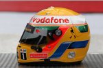 Der Helm von Lewis Hamilton (McLaren) 