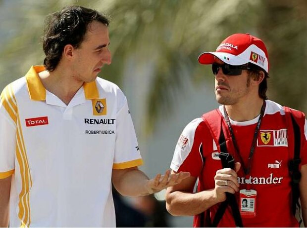 Titel-Bild zur News: Robert Kubica, Fernando Alonso