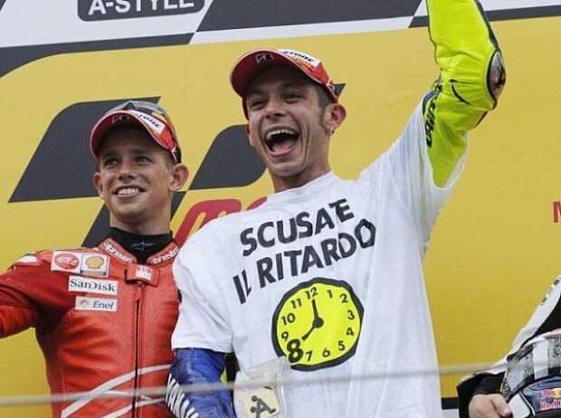 Valentino Rossi und Casey Stoner Valentino Rossi und Casey Stoner
