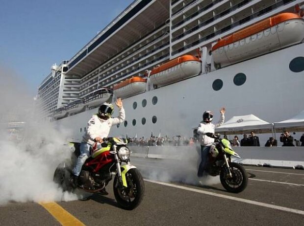 Loris Capirossi, Randy de Puniet Loris Capirossi, Randy de Puniet