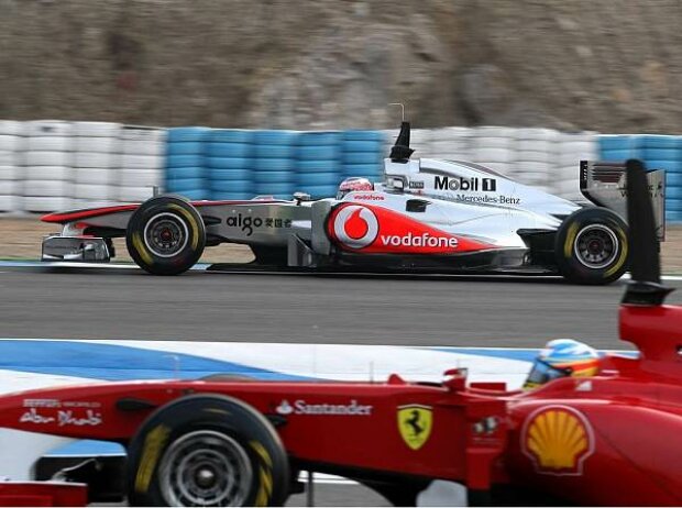 Fernando Alonso und Jenson Button