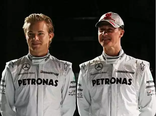 Titel-Bild zur News: Nico Rosberg, Michael Schumacher