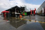 Mittwochmorgen: Regen in Daytona