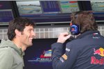 Mark Webber (Red Bull) Christian Horner (Teamchef) 