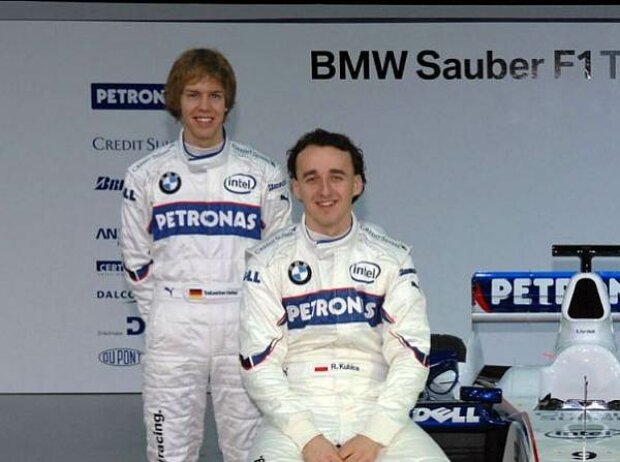 Titel-Bild zur News: Sebastian Vettel und Robert Kubica