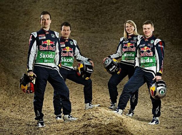 Titel-Bild zur News: Red-Bull-Skoda-Team