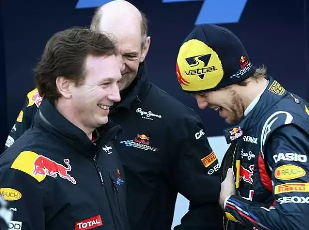Sebastian Vettel, Christian Horner (Teamchef) Titel-Bild zur News: Sebastian Vettel, Christian Horner (Teamchef)