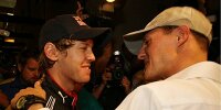 Bild zum Inhalt: Vettel wünscht Schumacher Platz zwei
