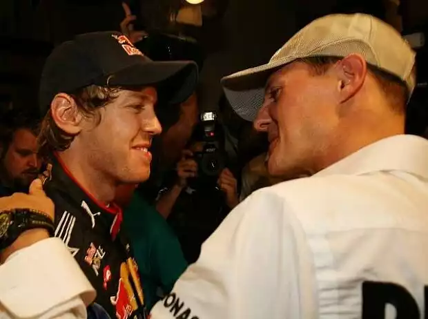 Sebastian Vettel, Michael Schumacher Titel-Bild zur News: Sebastian Vettel, Michael Schumacher