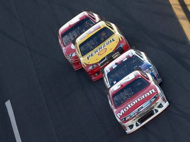 Trevor Bayne, Bobby Labonte, Kurt Busch, Juan Pablo Montoya Trevor Bayne, Bobby Labonte, Kurt Busch, Juan Pablo Montoya