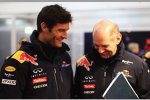 Mark Webber (Red Bull) und Adrian Newey (Technischer Direktor) 