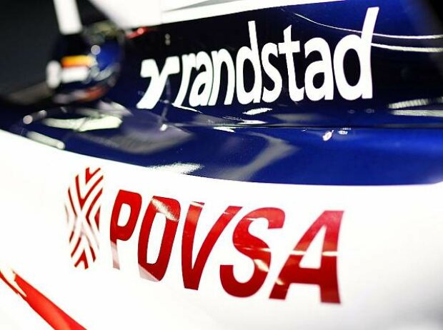 Randstad- und PDVSA-Logos auf dem Williams FW33 Randstad- und PDVSA-Logos auf dem Williams FW33