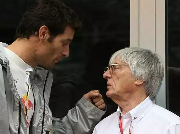 Mark Webber, Bernie Ecclestone (Formel-1-Chef) Titel-Bild zur News: Mark Webber, Bernie Ecclestone (Formel-1-Chef)