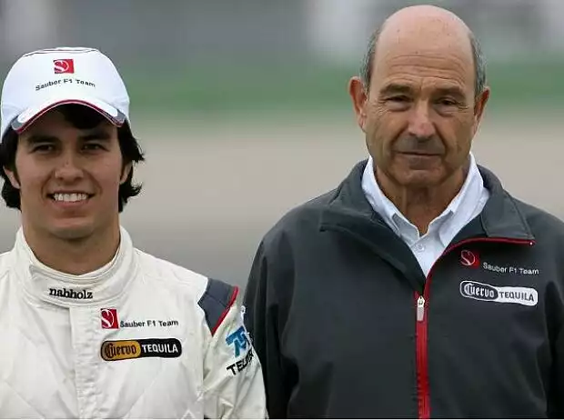 Peter Sauber (Teamchef), Sergio Perez, Sergio Hernandez Titel-Bild zur News: Peter Sauber (Teamchef), Sergio Perez, Sergio Hernandez