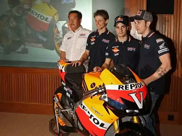 Shuhei Nakamoto, Casey Stoner, Dani Pedrosa, Andrea Dovizioso Titel-Bild zur News: Shuhei Nakamoto, Casey Stoner, Dani Pedrosa, Andrea Dovizioso