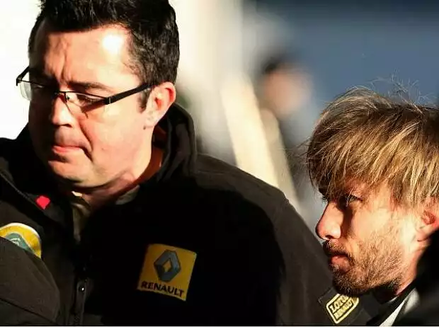 Titel-Bild zur News: Eric Boullier und Nick Heidfeld