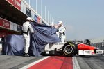 Narain Karthikeyan (HRT) und Vitantonio Liuzzi (HRT) 