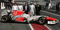 Narain Karthikeyan, Vitantonio Liuzzi, Jose Ramon Carabante (Teambesitzer), Colin Kolles (Teamchef)