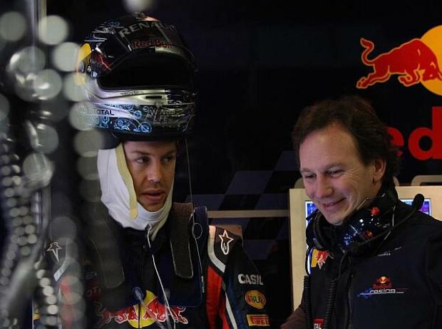 Titel-Bild zur News: Sebastian Vettel und Christian Horner