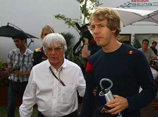 Bernie Ecclestone und Sebastian Vettel Titel-Bild zur News: Bernie Ecclestone und Sebastian Vettel