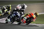 Valentino Rossi (Ducati) und Ben Spies (Yamaha)