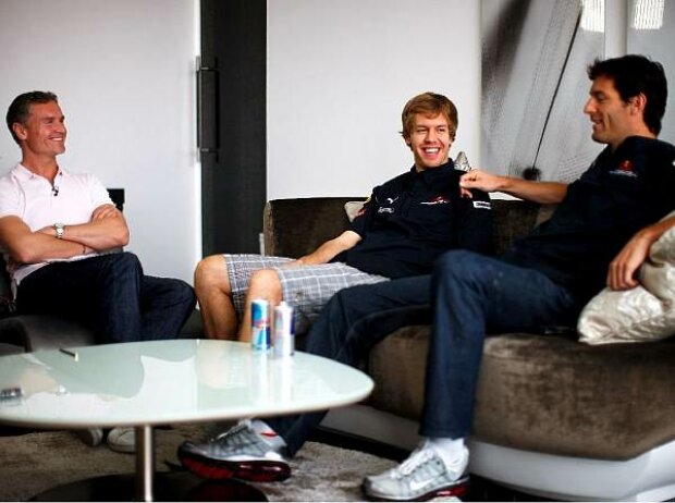 David Coulthard, Mark Webber, Sebastian Vettel David Coulthard, Mark Webber, Sebastian Vettel
