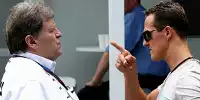 Michael Schumacher, Norbert Haug (Mercedes-Motorsportchef)
