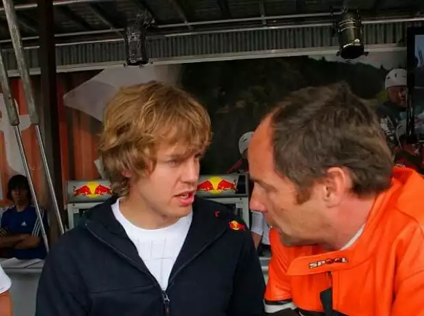 Gerhard Berger, Sebastian Vettel Titel-Bild zur News: Gerhard Berger, Sebastian Vettel