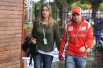 Felipe Massa (Ferrari) mit Ehefrau
