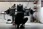 Blick in die Sauber-Garage