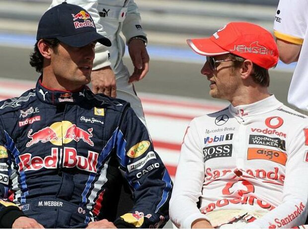Titel-Bild zur News: Mark Webber und Jenson Button