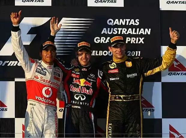 Lewis Hamilton, Sebastian Vettel, Witali Petrow Titel-Bild zur News: Lewis Hamilton, Sebastian Vettel, Witali Petrow