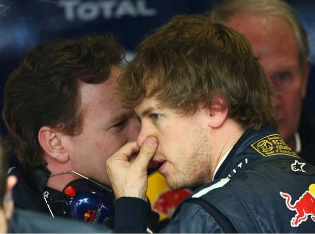 Titel-Bild zur News: Christian Horner und Sebastian Vettel