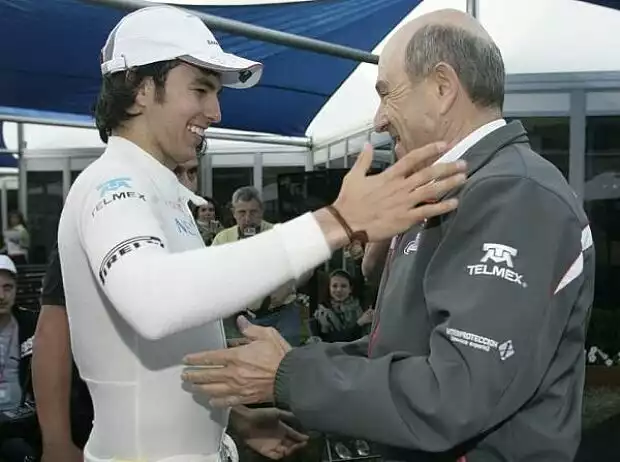 Sergio Perez, Peter Sauber Titel-Bild zur News: Sergio Perez, Peter Sauber