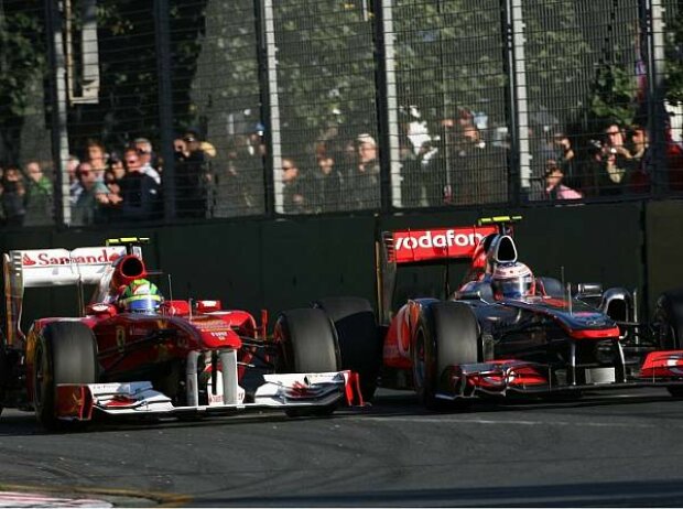 Titel-Bild zur News: Felipe Massa und Jenson Button