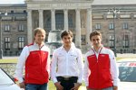 Filipe Albuquerque (Rosberg-Audi), Mattias Ekström (Abt-Audi) und Bruno Spengler (HWA-Mercedes) 