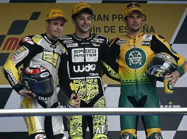 Andrea Iannone, Simone Corsi, Thomas Lüthi Titel-Bild zur News: Andrea Iannone, Simone Corsi, Thomas Lüthi