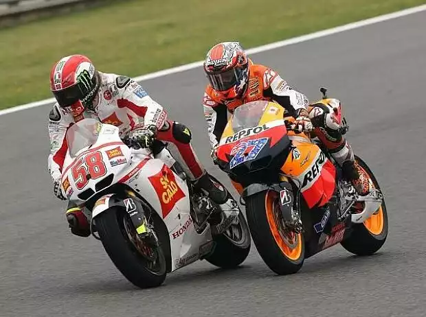 Marco Simoncelli; Casey Stoner Titel-Bild zur News: Marco Simoncelli; Casey Stoner