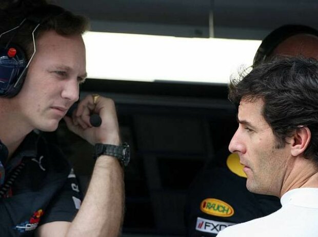 Titel-Bild zur News: Mark Webber, Christian Horner (Teamchef),
