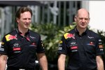 Christian Horner (Teamchef) und Adrian Newey (Technischer Direktor) (Red Bull )