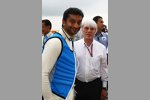 Narain Karthikeyan (HRT) und Bernie Ecclestone (Formel-1-Chef) 